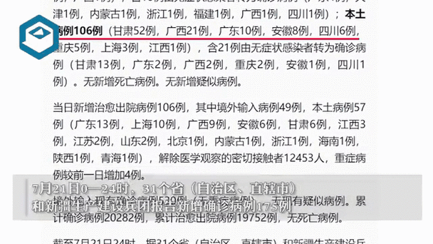 【31省新增7例重症涉13省市,31省区市新增确诊33例含本土17例】