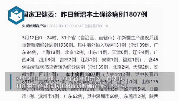  多地新增无症状感染者12例:31省新增2例无症状