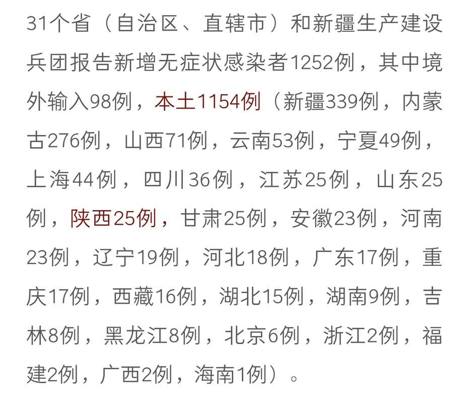 31个省份增25例阳性感染者(31个省份新增确诊25例 本土病例9例)