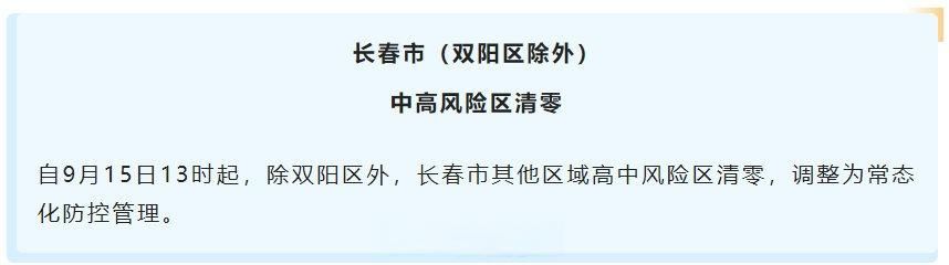 双阳区各地区疫情等级(双阳区各地区疫情等级划分)