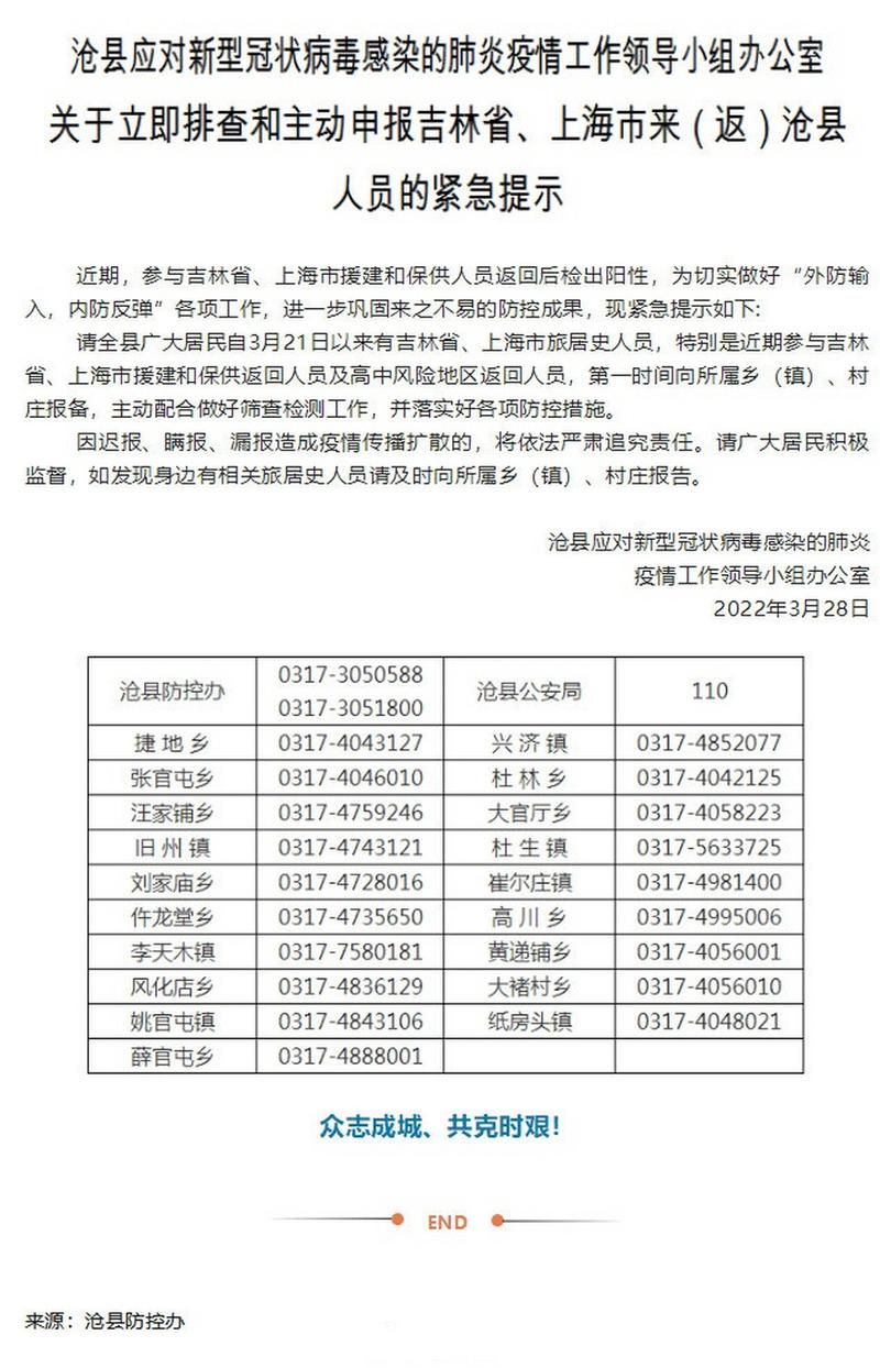 【河北沧州泊头近6天最新消息疫情,沧州泊头疫情最新动态】