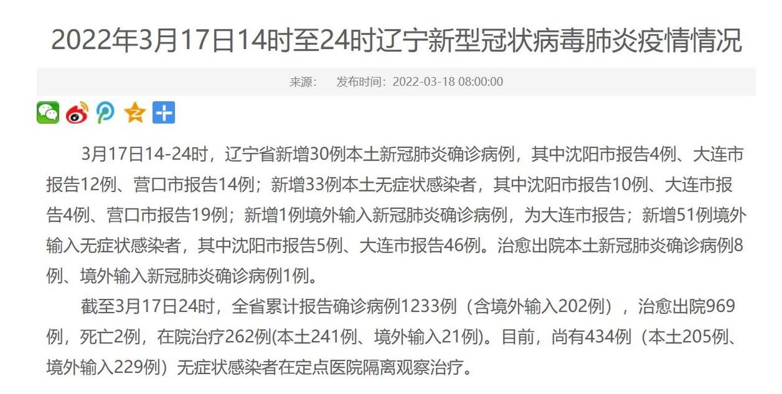 辽宁营口疫情地区分布/辽宁营口疫情在哪