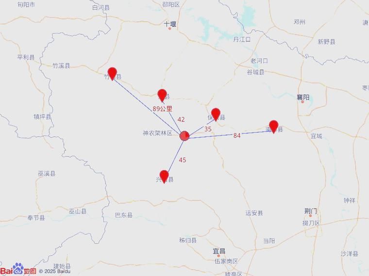  湖北省襄阳市保康县本土确诊已蔓延20地:湖北襄阳保康县地图全图